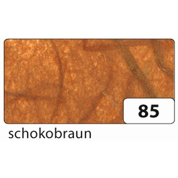 10 Stück Folia Bastelstrohseide 47x64cm gefalzt auf 32x47cm 25g schokobraun 911085 4001868911855 Folia