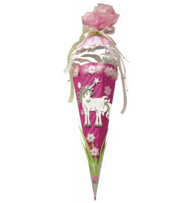 Bastel-Schult&uuml;te 658014, Einhorn 3D, 68cm, 6-eckig