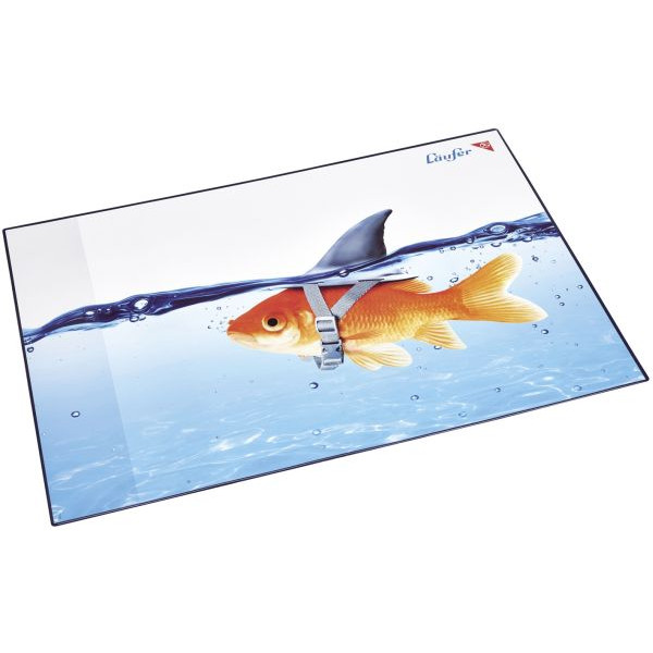 4006677466497 - Schreibunterlage 46649 mehrfarbig Goldhai 53x40cm 4006677466497 Läufer