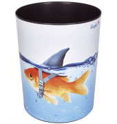 Papierkorb 26660, 13 Liter, rund, Motiv: Goldhai Papierkorb 26660, 13 Liter, rund, Motiv: Goldhai