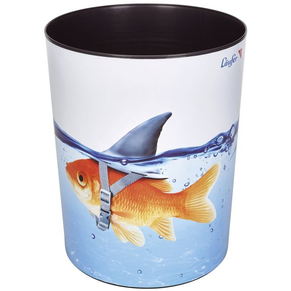 4006677266608 - Papierkorb 26660 13 Liter rund Motiv Goldhai 4006677266608 Läufer