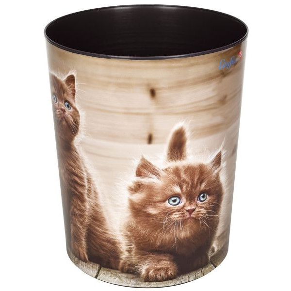 4006677266615 - Papierkorb 26661 13 Liter rund Motiv Kätzchen 4006677266615 Läufer