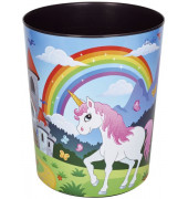 Papierkorb 26664, 13 Liter, rund, Motiv: Einhorn Papierkorb 26664, 13 Liter, rund, Motiv: Einhorn