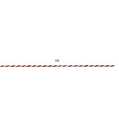 Kordel 360 0250-609, 2mm x 50m, rot/weiß