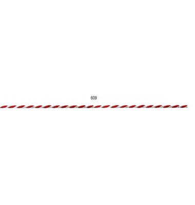 Kordel 360 0250-609, 2mm x 50m, rot/weiß
