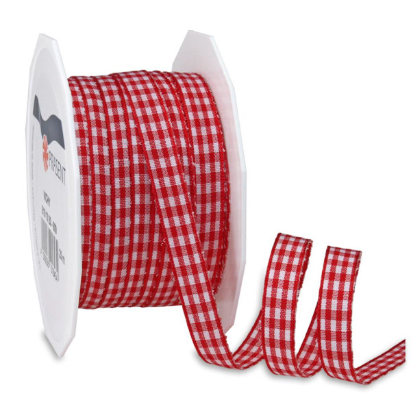 4009236018434 - Geschenkband Zierband Vichy Karo 6191020-609 10mm x 20m rot weiß 4009236018434 Präsent 4009236018434 - Geschenkband Zierband Vichy Karo 6191020-609 10mm x 20m rot weiß 4009236018434 Präsent