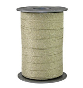 Geschenkband POLY GLITTER 185 09-634, Glitter, 10mm x 100m, gold