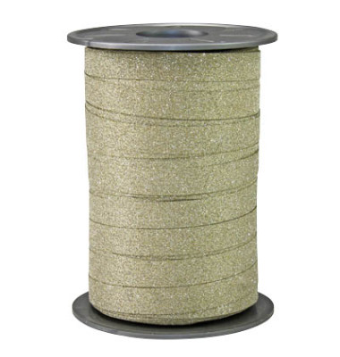 Geschenkband POLY GLITTER 185 09-634, Glitter, 10mm x 100m, gold Geschenkband POLY GLITTER 185 09-634, Glitter, 10mm x 100m, gold