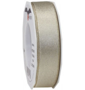 Geschenkband Zierband Glitter 6792520-104 25mm x 20m satingold