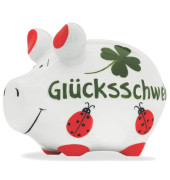 Spardose Schwein 100784 klein "Glücksschwein" 12,5x9cm