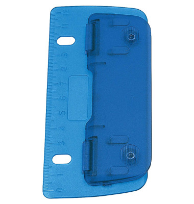 Taschenlocher 67803 blau bis 0,3mm 3 Blatt mit Abheftfunktion Taschenlocher 67803 blau bis 0,3mm 3 Blatt mit Abheftfunktion