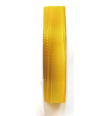 Geschenkband Taftband 15mm x 50m gelb