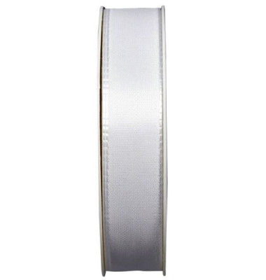 Geschenkband Taftband 25mm x 50m weiß