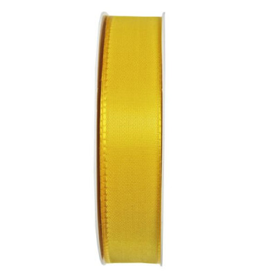 Geschenkband Taftband 25mm x 50m gelb Geschenkband Taftband 25mm x 50m gelb