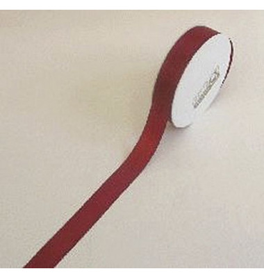 Geschenkband 8445025260050, ohne, 25mm x 50m, dunkelrot