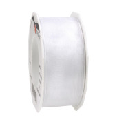 Geschenkband Four Seasons 6074025001, ohne, 40mm x 25m, wei&szlig;
