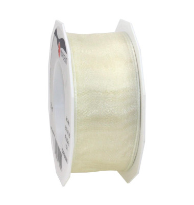 Geschenkband Four Seasons 6074025104, 40mm x 25m, creme