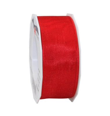 Geschenkband Four Seasons 6074025609, 40mm x 25m, rot