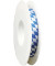 Geschenkband 847215870025, Bayernraute, 15mm x 25m, weiß/blau rautiert