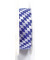 Geschenkband 847225870025, Bayernraute, 25mm x 25m, wei&szlig;/blau rautiert