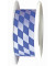 Geschenkband 847240870025, Bayernraute, 40mm x 25m, weiß/blau rautiert