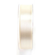 Geschenkband Doppelsatinband 25mm x 25m creme