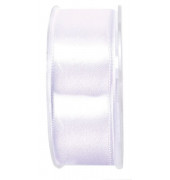 Geschenkband Doppelsatinband 40mm x 25m weiß