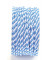 Seidenkordel - 3 mm x 25 m weiß/blau