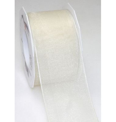 Geschenkband Four Seasons 6076025104, 60mm x 25m, creme