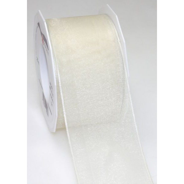 4009236002563 - Geschenkband Organzaband Four Seasons 6076025-104 mit Drahtkante 60mm x 25m creme 4009236002563 25 Meter 4009236002563 - Geschenkband Organzaband Four Seasons 6076025-104 mit Drahtkante 60mm x 25m creme 4009236002563 25 Meter