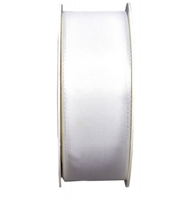Geschenkband Taftband 40mm x 50m weiß Geschenkband Taftband 40mm x 50m weiß