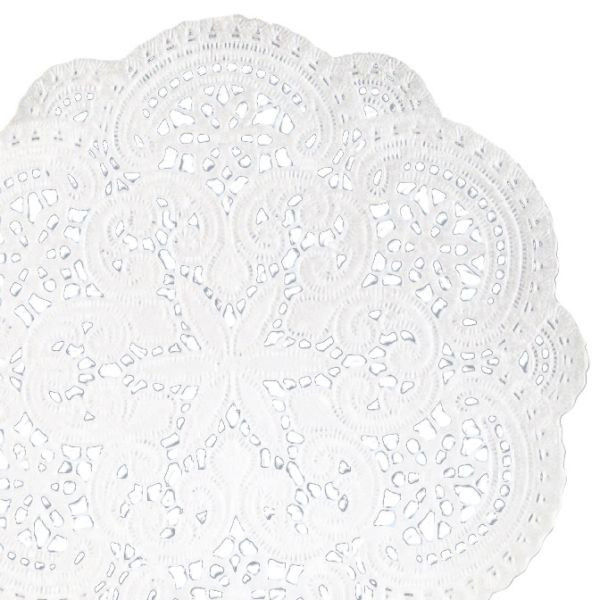 Demmler Tassenuntersetzer Sternenmuster Ø 10cm weiß Papier 4004158003506 Demmler 40 Stück