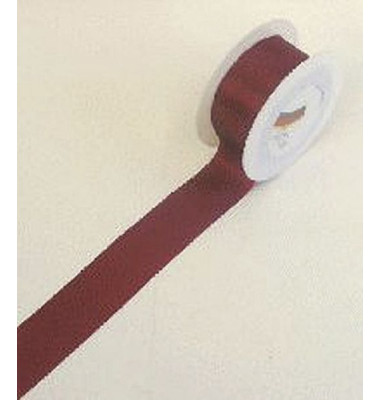 Geschenkband Doppelsatinband 40mm x 25m weinrot