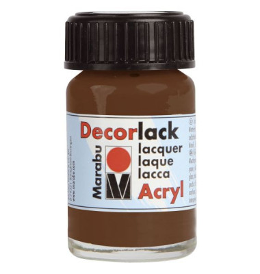 Acrylfarbe Decorlack 11300 039 040, mittelbraun, 15ml Acrylfarbe Decorlack 11300 039 040, mittelbraun, 15ml