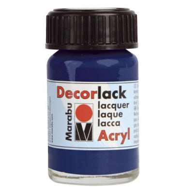 Acrylfarbe Decorlack 11300 039 053, dunkelblau, 15ml Acrylfarbe Decorlack 11300 039 053, dunkelblau, 15ml