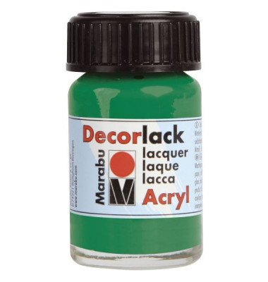Acrylfarbe Decorlack 11300 039 067, saftgrün, 15ml