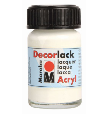 Acrylfarbe Decorlack 11300 039 070, weiß, 15ml Acrylfarbe Decorlack 11300 039 070, weiß, 15ml