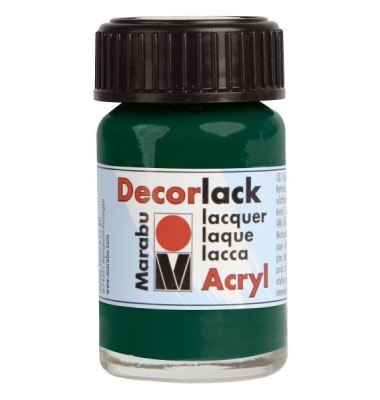 Acrylfarbe Decorlack 11300 039 075, tannengrün, 15ml