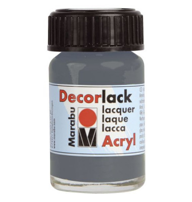 Acrylfarbe Decorlack 11300 039 078, grau, 15ml Acrylfarbe Decorlack 11300 039 078, grau, 15ml