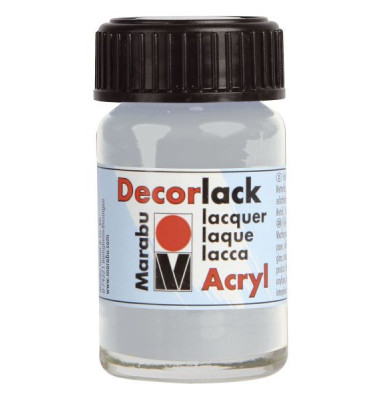Acrylfarbe Decorlack 11300 039 782, metallic silber, 15ml Acrylfarbe Decorlack 11300 039 782, metallic silber, 15ml