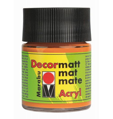 Acrylfarbe Decormatt 14010 005 013, orange, 50ml Acrylfarbe Decormatt 14010 005 013, orange, 50ml