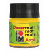 Acrylfarbe Decormatt 14010 005 021, mittelgelb, 50ml