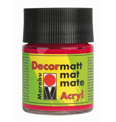 Acrylfarbe Decormatt 14010 005 031, kirschrot, 50ml