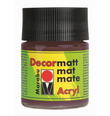 Acrylfarbe Decormatt 14010 005 040, mittelbraun, 50ml