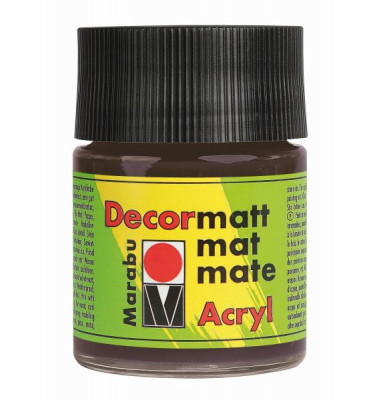 Acrylfarbe Decormatt 14010 005 045, dunkelbraun, 50ml Acrylfarbe Decormatt 14010 005 045, dunkelbraun, 50ml