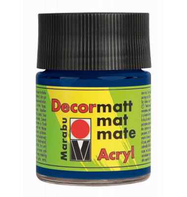 Acrylfarbe Decormatt 14010 005 053, dunkelblau, 50ml Acrylfarbe Decormatt 14010 005 053, dunkelblau, 50ml