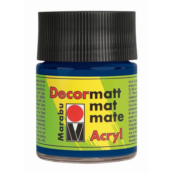 4007751052278 - Acrylfarbe Decormatt 14010 005 053 dunkelblau 50ml 4007751052278 50 Milliliter