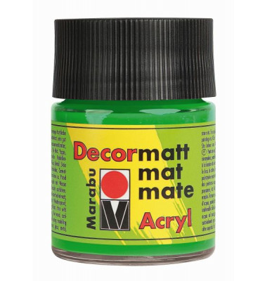 Acrylfarbe Decormatt 14010 005 066, gelbgrün, 50ml