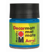 Acrylfarbe Decormatt 14010 005 095, azurblau, 50ml