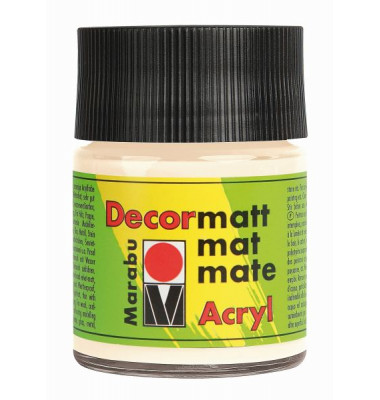 Acrylfarbe Decormatt 14010 005 271, elfenbein, 50ml